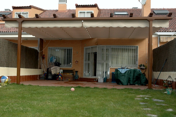 Toldo quitavientos sin guías